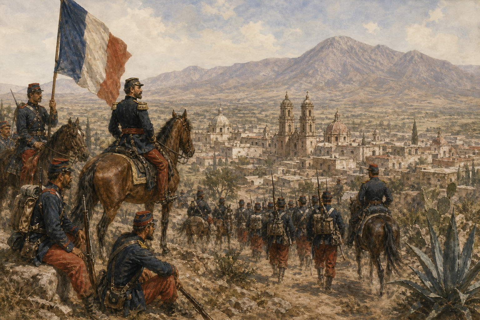 intervención francesaLínea de Tiempo Histórica y Biografía de 